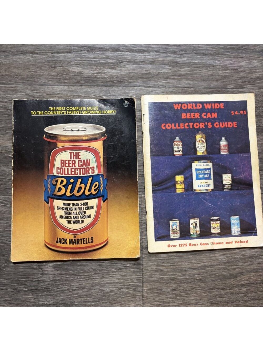 2 VTG Beer Can Collectors Bible Jack Martells 1977 & World Wide Guide 1974 Dabbs